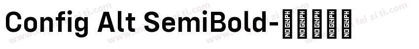 Config Alt SemiBold字体转换